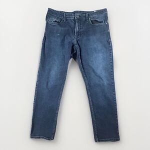 Buffalo David Bitton Jeans Mens 36x30 Blue Jackson Straight Stretch Denim